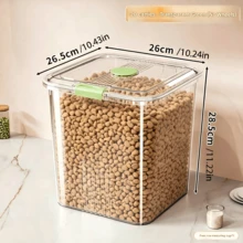 Cat/Dog Food Storage Container, Airtight Seal Pet Food Bin, Large Capacity Grain Storage Box For Home Use - 30L - View 9