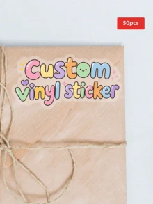 1/50/100/240pcs Personalized Custom Stickers, Multiple Sizes Customizable Text, Suitable For Sports Water Bottles, Envelopes, Invitations, Company Logo, Colorful Stickers, Perfect For Friends, Colleagues, Family, Couples - Multicolor 2 - View 63