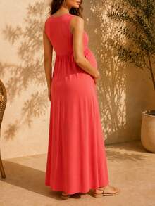 Maternity Dresses - PINK - View 5