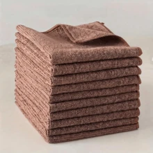 1/5/10pcs Set Super Absorbent Microfiber Cleaning Cloths, 12"X12", Durable Reusable Multi-Purpose Wiping Towels, Suitable For Kitchen Countertops, Dish Washing, Car Cleaning And Daily Home Surface Cleaning, Household Cleaning Supplies, Can Be Given As Christmas, Halloween Gifts To Mom. Car Accessories, Kitchen Accessories, Bathroom Accessories, Christmas, Home , Kitchen - Brown - View 13