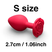 Plug Anal de Silicone com Base de Rosa Rosa, Plug Anal Estimulante para Massagem, 3 Tamanhos, Adequado para Iniciantes a Avançados, Plug Anal de Silicone Macio, Suave e Macio, Fácil de Usar, Brinquedo Sexual Adulto, Acessório Sexual para Flertar em Casais, Ferramenta de Aprimoramento de Relacionamento, Ferramenta de Massagem de Estimulação Anal da Próstata, Presente Sexy, Unissex, Vestível para Estimulação ao Ar Livre, Silicone Premium Ultra Macio - Tamanho Único - Visão 12