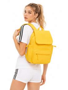 Adidas New W FLUFFY BP Versatile Backpack Dimensions: Approx. 26*20*12cm - Yellow - View 2