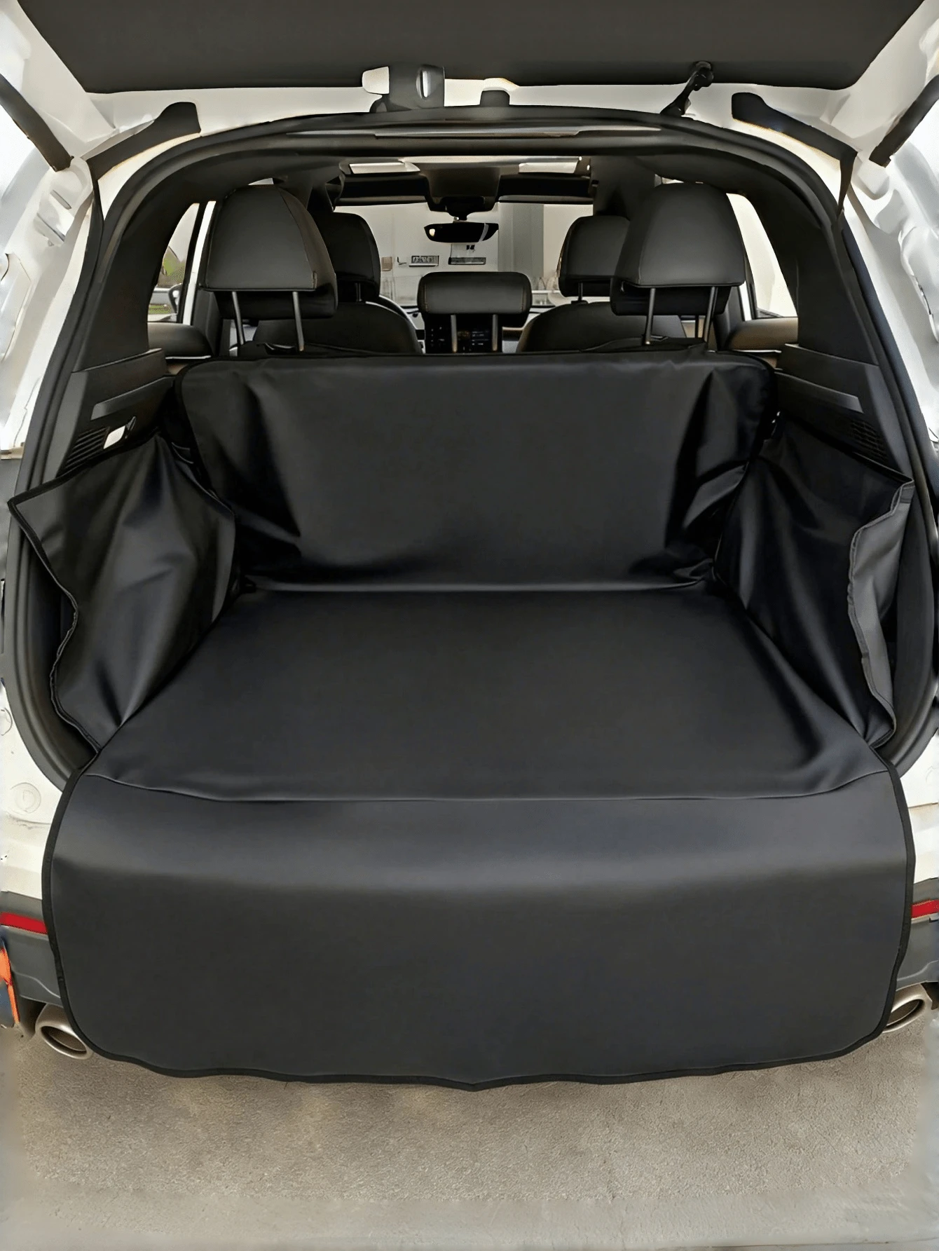 1PC Heavy Duty Non-Slip Trunk Mat, Full Coverage Cargo Liner Car Trunk Protector Waterproof PetTrunk Mat For Dogs, Pet Car Seat Cover Durable Pet Trunk Mat, Seat Liner Protector For Sedans, Wagons, SUVs - Multicolor - View 1