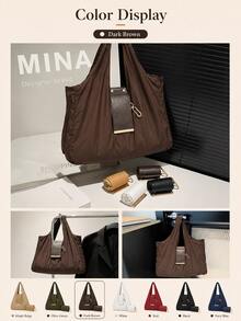 Gantungan Kunci yang Dapat Langsung Berubah Menjadi Tas Penyimpanan! Dapat Dilipat dan Ringan, Tersedia dalam Berbagai Warna: Cokelat Kopi, Hitam, Khaki, dan Hijau Army. Tas Penyimpanan Ini Dapat Langsung Berubah Menjadi Tas Komuter yang Bergaya - View 4