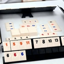 成人派對桌上遊戲 以色列拉米數字卡牌桌遊 - 酒紅色 - 查看 3