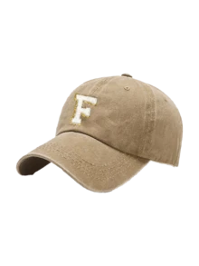 1pc Women Washed Vintage A-Z Letter Baseball Cap, Casual Distressed Dad Hat, Outdoor Sun Protection Hat - Khaki - View 9