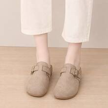 Women Flats - Khaki - View 3