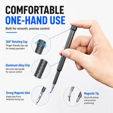 Newly Upgraded 44-In-1 Precision Screwdriver Kit, Magnetic Mini Screwdriver Set With Premium Storage Case, Portable Electronics Repair Tool Kit For Phone, Laptop, Computer, Watch, Glasses & DIY - Grey - View 3