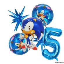 Sonic مجموعة واحدة من ألعاب القنفذ الأزرق السريع الخارقة مع نجمة انفجارية بأسلوب لطيف، أرقام من 1 إلى 9، تشمل مجموعة زرقاء، قماش خلفية نقابة القنفذ الأزرق السريع، مناسبة لحفلات عيد الطفل وألعاب الأطفال وديكورات أعياد الميلاد والتجمعات العائلية - مشاهدة 16