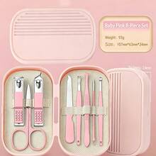 14-In-1 Stainless Steel Manicure & Pedicure Set, Multi-Color Portable Nail Clipper Set, Professional Grooming Tools With Green, Blue, Pink PP Storage Box, Unisex, Suitable For Home And Travel - Multicolor - View 9