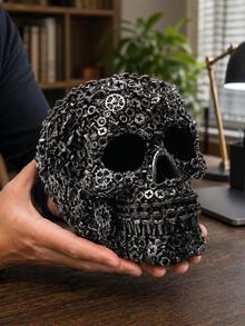1pc Resin Screw Head Skull Decor, Horror Decoration, Unique Accessory, Best Birthday Gift - Multicolor - View 6