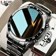 LIGE Smart Watch 1.39 Inch IP67 Waterproof/Fitness Tracker/Music Control Function/Step Counter/Multi-Function Sports Outdoor Watch/Suitable For Men - Black - View 2