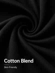 Ladies Long Sleeve Loose Crew Neck Top, Elegant Solid Color Polyester Knit T-Shirt, Autumn And Winter Fashion, Love Design Suitable For Women Casual B - Black - View 6