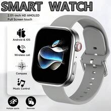 2026 Silicone Strap Men's Sports Smart Watch, 2.02-Inch HD Screen, Make/Receive Calls, Step Counter, Calorie Tracking, Multiple Sports Modes, Incoming Call & Message Notifications, Multi-Function Smart Watch, Full Screen Touch, Compatible With Android/Phone, Exquisite Gift - Multicolor - View 2