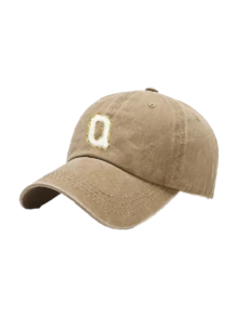 1pc Women Washed Vintage A-Z Letter Baseball Cap, Casual Distressed Dad Hat, Outdoor Sun Protection Hat - Khaki - View 11
