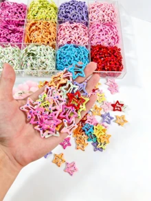 30pcs Colorful Hollow Star Hair Clips - Cute Bangs Clips For Fashionable Women. No Storage Box, Used For Hairstyle Creation. These Hair Clips Add Charm To Your Look, Great For Daily Wear. - Multicolor - View 9
