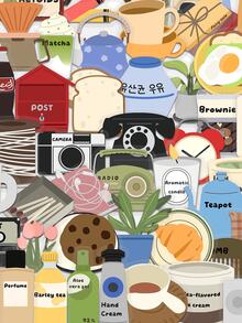 50pcs Daily Decorative Stickers, Creative Aesthetic Stickers, Suitable For Laptops, Water Bottles, Journals And Scrapbooks - Multicolor - View 1