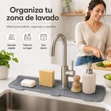 KIROTLA Drying Mat & Dish Drying Mat - M Gris (44.5*14.5cm ) - View 5