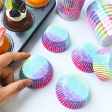 Cake Cups, Party Decorations, Oil-Proof Disposable Muffin Baking Cups, Baking Bottom Paper - View 10