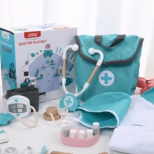 Kids Doctor & Nurse Roleplay Set, Realistic Medical Stethoscope & Injection Toys - Multicolor - View 7