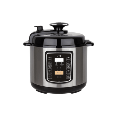 6.5-Quart Stainless Steel Electric Pressure Cooker With Quick Release Button - Silver