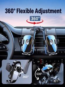Giá đỡ điện thoại ô tô hút chân không mới, xoay 360°, cánh tay dài, gắn trên taplo và kính chắn gió, kẹp cơ chống rung, giá đỡ điều hướng rảnh tay đa năng, phụ kiện nội thất ô tô - A - Xem 8