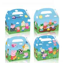 12pcs Anime Girl Theme Birthday Party Gift Boxes, Cute Character Candy Boxes With Handles, Portable Gift Boxes, Anime Theme Birthday Party Decoration, Suitable For Game Night, Birthday Party And Teen Gifts Theme Snack Candy Boxes - Multicolor - View 10