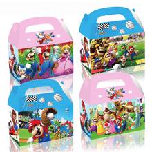12pcs Anime Girl Theme Birthday Party Gift Boxes, Cute Character Candy Boxes With Handles, Portable Gift Boxes, Anime Theme Birthday Party Decorations, Suitable For Game Night, Birthday Party And Teenager Gifts Theme Snack Candy Boxes - Multicolor - View 7