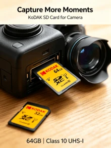 Kodak Kartu memori MicroSD, 16GB/32GB, Kelas 10 UHS-I U1, kartu memori TF berkecepatan tinggi, perekaman video definisi tinggi, kompatibel dengan dashcam, ponsel, dan laptop. - View 2