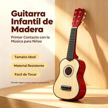 Ukelele para pequeña guitarra tocable iluminación instrumento musical - Color de la madera - Ver 3