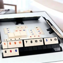 成人派對桌上遊戲 以色列拉米數字卡牌桌遊 - 酒紅色 - 查看 4