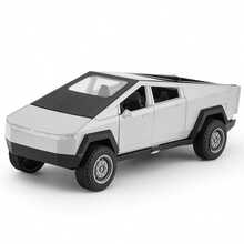 1pc 1:36 Tesla Cybertruck Beach Motorcycle Simulation Alloy Car Model, Car, Openable Doors, Fun Simulation Car Toy, Birthday Gift, Alloy Car Ornament - Multicolor - View 14