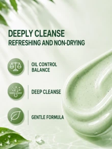 Pond's Ponds Oil Control Cleansing Mud 75g, Multi-Effect All-In-One, Deep Cleansing, Oil Balancing, Moisturizing & Nourishing, Creamy Texture, Rich Foam, Gentle Cleansing, Suitable For Oily/Combination Skin - Pond's Clear Balancing Oil Control Cleansing Mud - View 6