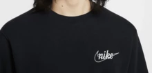 Nike Skin-Friendly Crew Neck Long Sleeve Sweatshirt Men's Black - Black - View 3