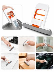 Desktop Cleaner - Mini Handheld Mop For Home, Telescopic, Dry And Wet Use, Efficient Cleaning Sponge Head, Plastic Material - Multiple Styles and Colors - View 9
