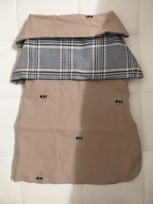 1pc Pet Autumn/Winter Fashion Windproof Cape Coat, Suitable For Dogs, Cats, Teddy, Bichon, Schnauzer And Other Breeds, Gentleman Style Pet Clothes, All-Season Vintage Detective Cape With British Tie And Plaid Design, For Small And Medium Dogs - Brown - View 10
