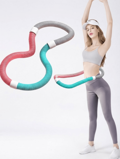 Equipo de fitness multifuncional con resorte suave mejorado, diseño con peso, antideslizante y silencioso, no daña la ropa; efectivo para modelar el Body, reducir la grasa abdominal y estrechar la cintura, herramienta de fitness ideal para mujeres, también ayuda a aliviar el dolor de espalda. Este resorte elástico permite plegarse para un transporte fácil; no solo quema grasa y fortalece los músculos, sino que también proporciona un modelado corporal completo (incluyendo entrenamiento de cintura, espalda, piernas y pecho). Fácil almacenamiento, adecuado para fitness en interiores o exteriores (como parques), unisex.