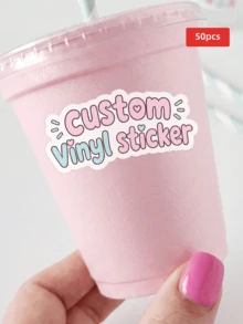1/50/100/240pcs Personalized Custom Stickers, Multiple Sizes Customizable Text, Suitable For Sports Water Bottles, Envelopes, Invitations, Company Logo, Colorful Stickers, Perfect For Friends, Colleagues, Family, Couples - Multicolor 2 - View 54