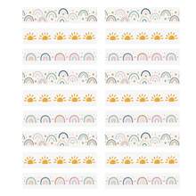 36pcs-Bulletin Board Border Classroom Decoration Blackboard Stickers, Colorful Border Stickers With Adhesive Backing For Classroom Bulletin Board, Fan-Shaped Self-Adhesive School Blackboard Decoration Stickers Suitable For Blackboard And Desk - D - View 13