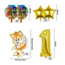 Sonic Dapatkan 1 Set Landak Biru Super-Sonik Cepat Bintang Meledak Gaya Lucu 1-9 Digital Termasuk Set Biru Landak Biru Cepat Kain Latar Belakang Cocok Untuk Pesta Hari Anak Mainan Anak, Dekorasi Ulang Tahun, Pertemuan Keluarga - View 2