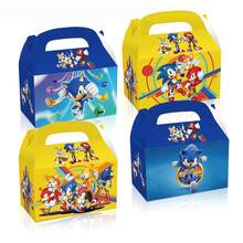 12pcs Anime Girl Theme Birthday Party Gift Boxes, Cute Character Candy Boxes With Handles, Portable Gift Boxes, Anime Theme Birthday Party Decoration, Suitable For Game Night, Birthday Party And Teen Gifts Theme Snack Candy Boxes - Multicolor - View 8