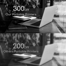 Phomemo A4 Portable Printer For Travel, Upgraded Portable Model, Wireless Thermal Printer Support 8, 5" X 11" US Letter & A4/A5/B5, Compatible With Phone Laptop For Home Car Office Receipt - Black - View 5