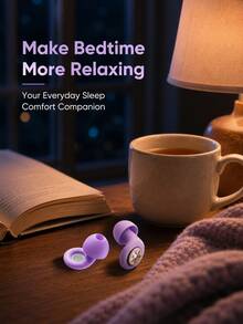 1pc Noise Cancelling Earplugs, Soft Silicone Reusable Sleep Earplugs With Portable Storage Case, Ergonomic Side Sleeping Ear Protection, S/M/L Earbud Tips, Comfortable Noise Cancelling Earplugs For Sleep, Study, Travel, Work, 5 Colors Available - A1 - View 8