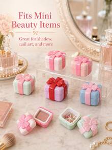 Cute Bow Decor Gift Box, Exquisite Small Storage Box, Pink Bow Decor Box, Cosmetic Packaging - Perfect For Valentine's Day, Birthday, Anniversary, Graduation Season, Etc., Great Gift For Girlfriend. - Multicolor - View 8