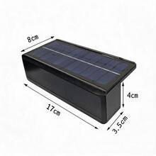 1pc LED Solar Light, Solar Fence Light - 2 Lighting Colors (Warm White/Cool White), Suitable For Yard, Commercial Places, Fence, Steps, Garden And Stairs Outdoor Commercial Solar Wall Light - Multicolor - View 8