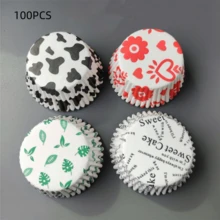 Cangkir Kertas Kue, Perlengkapan Dekorasi Pesta, Cangkir Kertas Sekali Pakai Tahan Minyak untuk Memanggang Muffin, Kertas Alas Kue - View 13