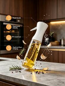 1pc Oil Spray Bottle, Oil Spray Bottle With Creative Pattern, Two Spraying Modes Based On Pressure, Durable Oil Spray Bottle, Suitable For Kitchen Cooking, Outdoor BBQ, Salad Making And Other Scenarios, Kitchen Accessory - View 4