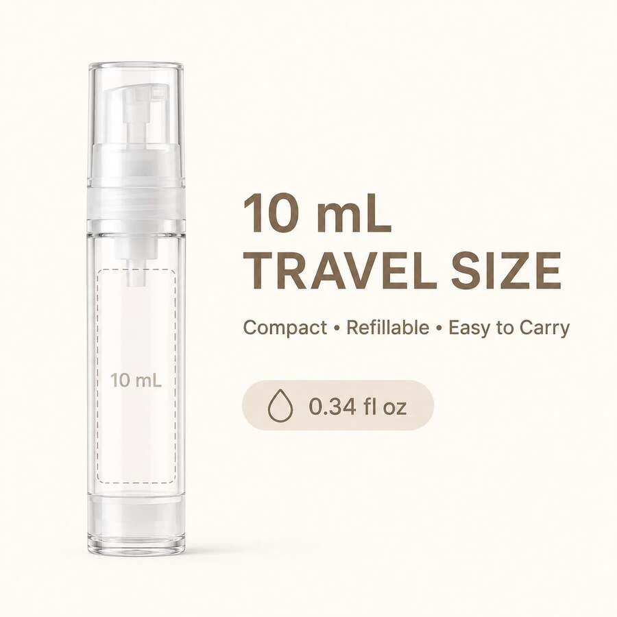 5 Pcs Vacuum Pump Bottle Lotion Eye Cream Foundation Travel Bottle Mini Cosmetic Sample Packaging Portable Makeup Tools Refillable Press Pump Container Small Empty Bottle Cosmetics, Cream Pump Bottle, Cheap Makeup Travel, Cheap Makeup Tools, - Clear - View 1