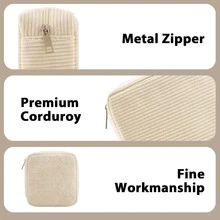 1pc Large Capacity Sanitary Napkin Storage Bag, Multi-Functional Portable Storage Box, Coin Purse And Mini Makeup Bag, Nursing Pad Storage Bag, Tampon Storage Bag, Women's Products Storage Bag, Casual Style, Polyester Material, Storage Solution And Exquisite Gift - Multicolor - View 6
