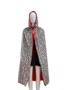 6pcs Loyal Dog & Fashionable Female Villain Cosplay Set - Complete 1920s Party Outfit - Multicolor - View 7